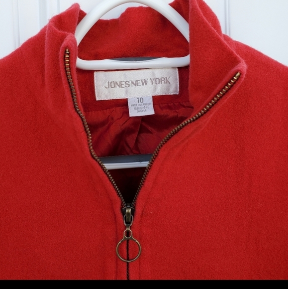 Jones New York Red wool Jacket - Picture 5 of 5